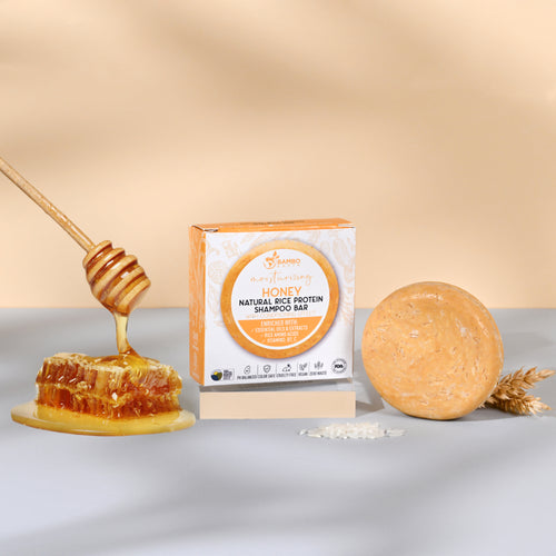 Rice Protein Shampoo Bar Honey (BG)